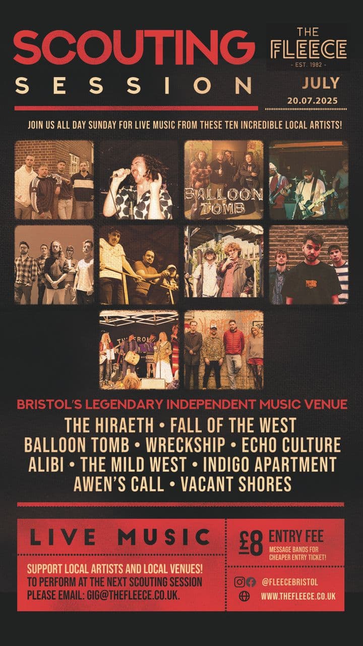 The Fleece gig poster